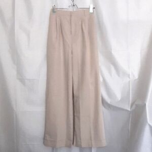 Elegant Tan Wide-Leg Trousers